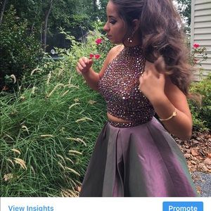 Copper, sherri hill, worn once excellent condition